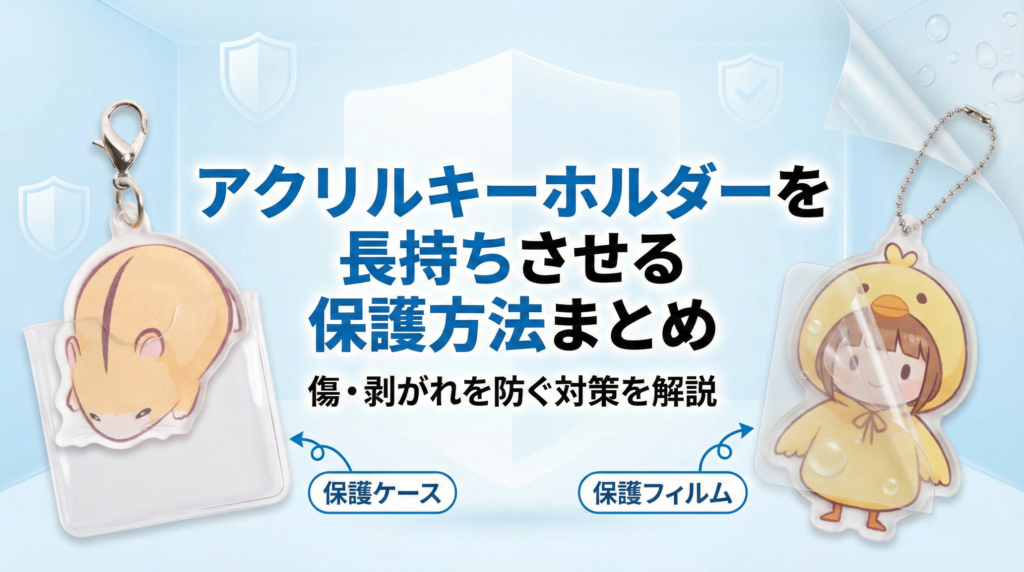 アクリルキーホルダーを長持ちさせる保護方法まとめ｜傷・剥がれを防ぐ対策を解説