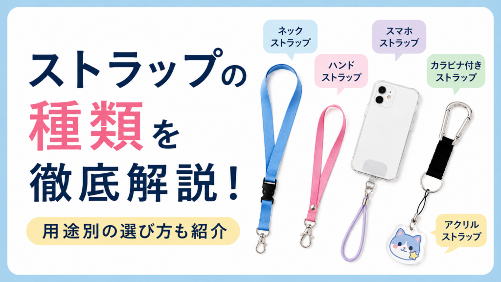 ストラップの種類を徹底解説！用途別の選び方
