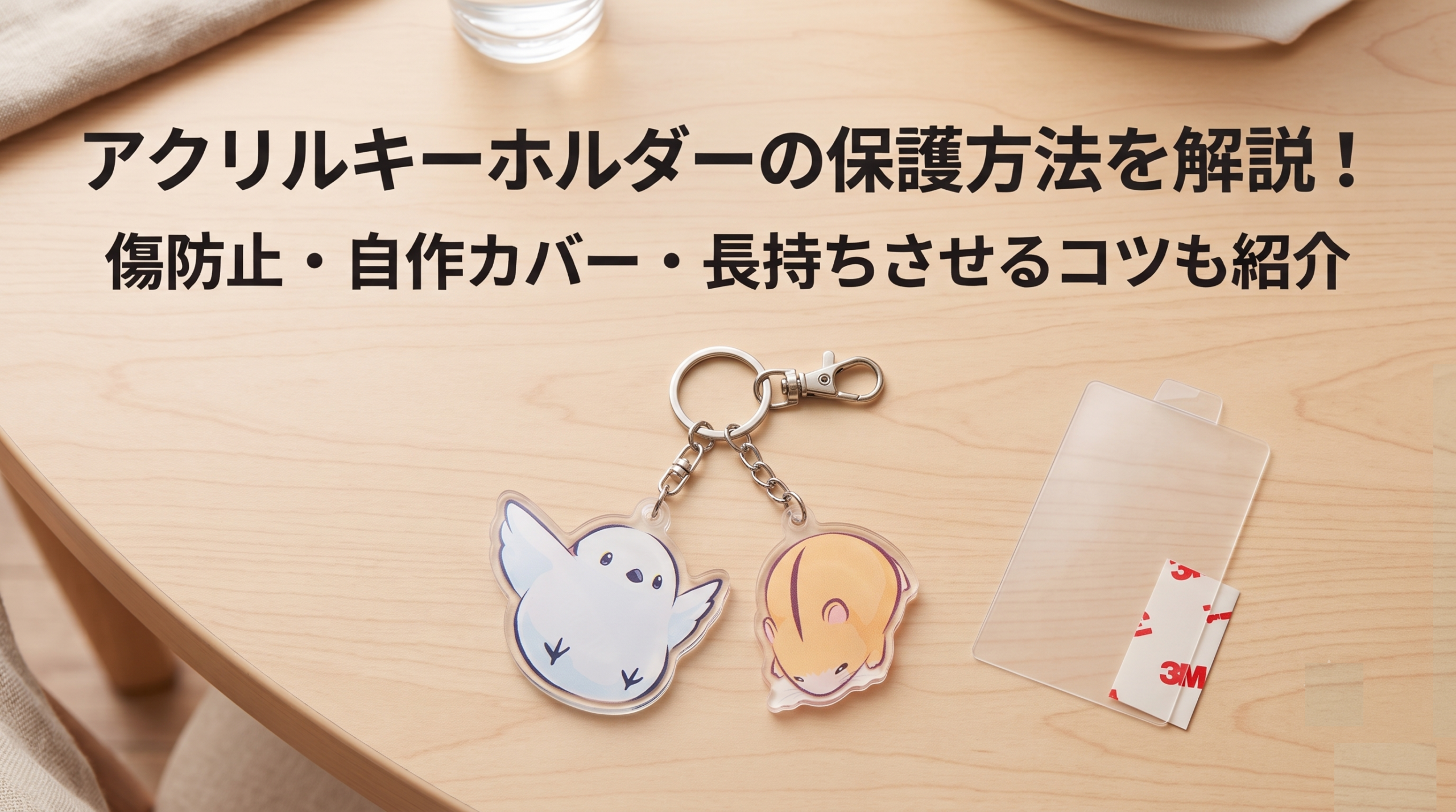 アクリルキーホルダーの保護方法を解説！傷防止・自作カバー・長持ちさせるコツも紹介