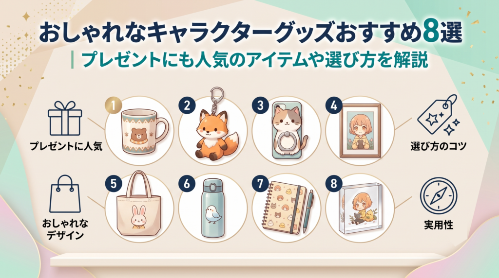 おしゃれなキャラクターグッズおすすめ8選｜プレゼントにも人気のアイテムや選び方を解説