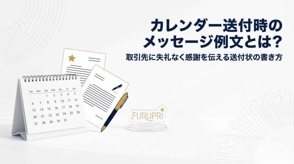 カレンダー送付時のメッセージ例文とは？取引先に失礼なく感謝を伝える送付状の書き方