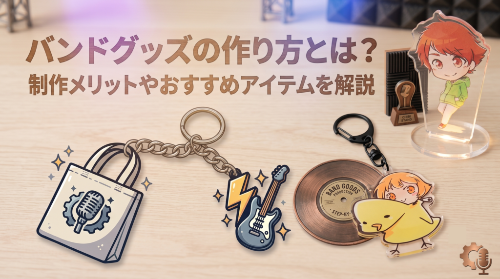 バンドグッズの作り方とは？制作メリットやおすすめアイテムを解説