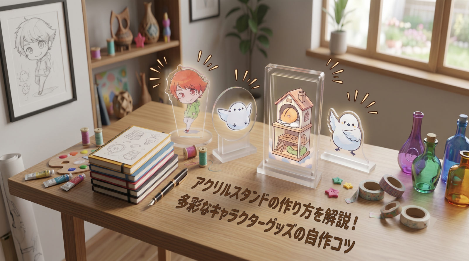アクリルスタンドの作り方を解説！自作方法ときれいに仕上げるコツ