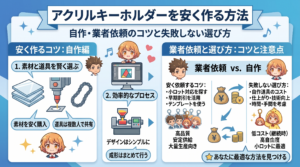 アクリルキーホルダーを安く作る方法｜自作・業者依頼のコツと失敗しない選び方