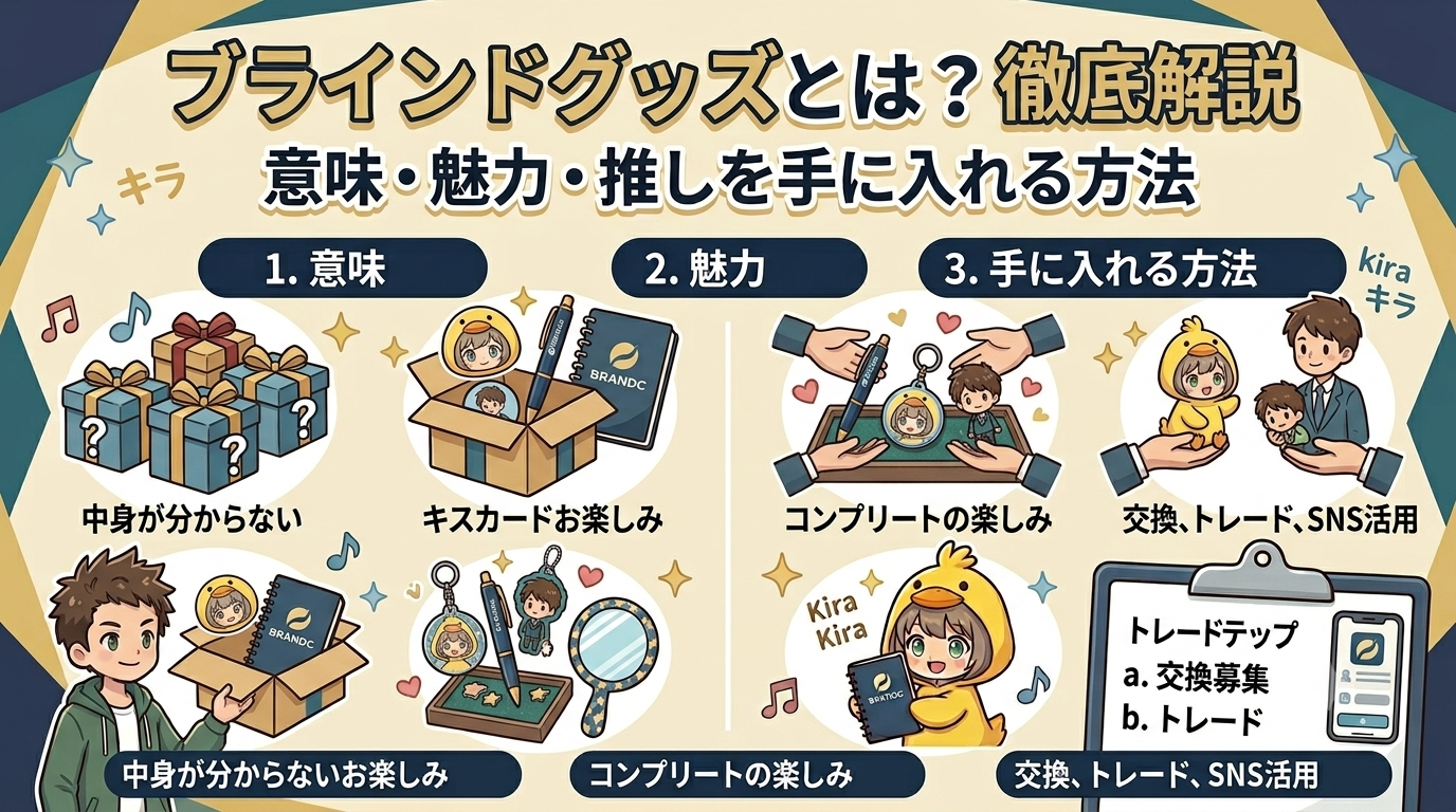 ブラインドグッズとは？意味・魅力・推しを手に入れる方法まで徹底解説