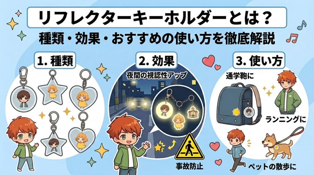 リフレクターキーホルダーとは？種類・効果・おすすめの使い方を徹底解説