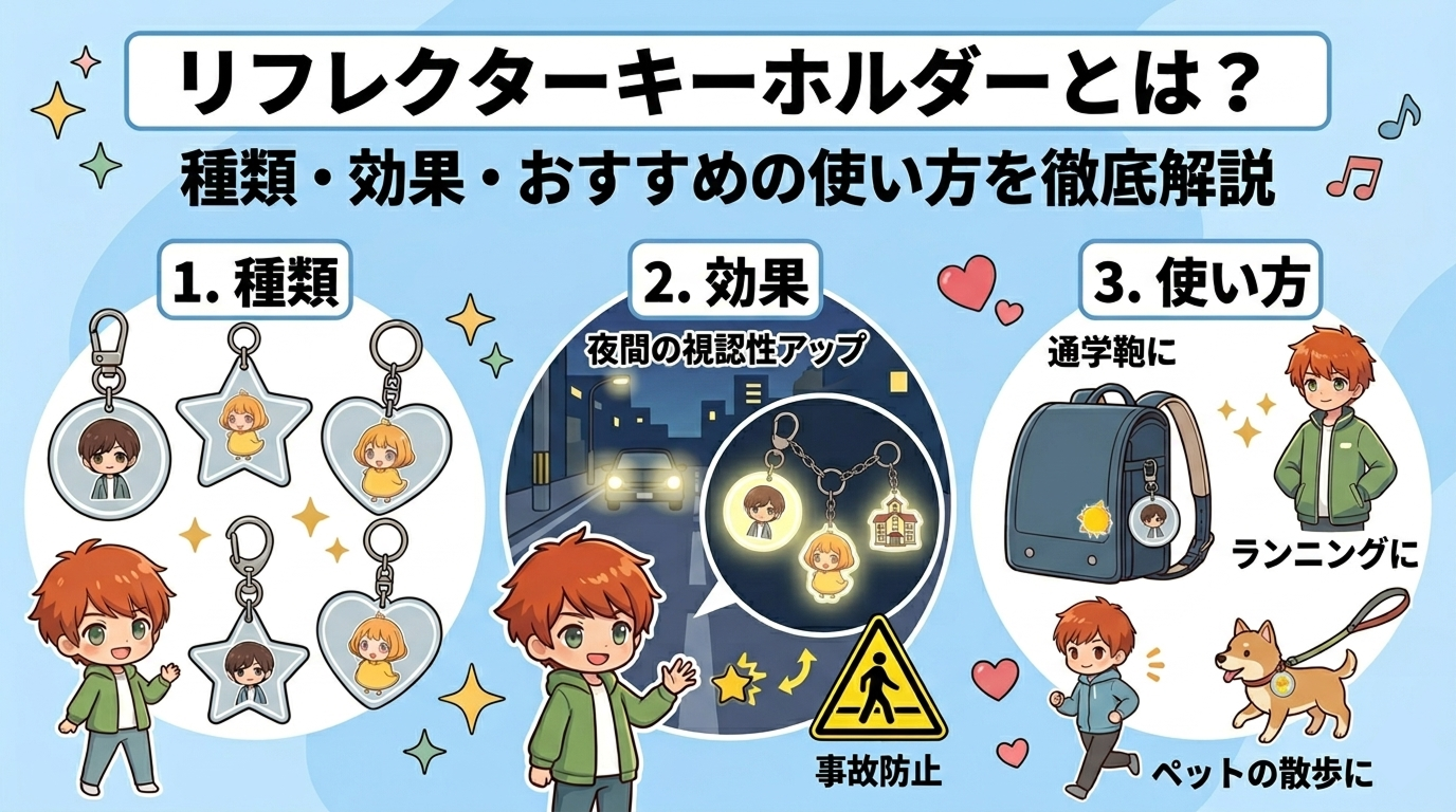 リフレクターキーホルダーとは?種類・効果・おすすめの使い方を徹底解説