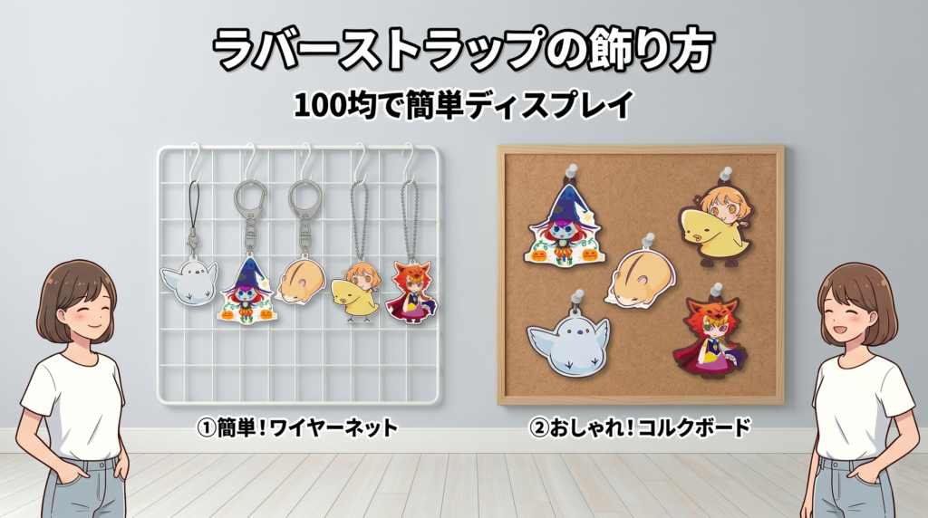 ラバーストラップの飾り方｜100均で簡単＆おしゃれにディスプレイする方法