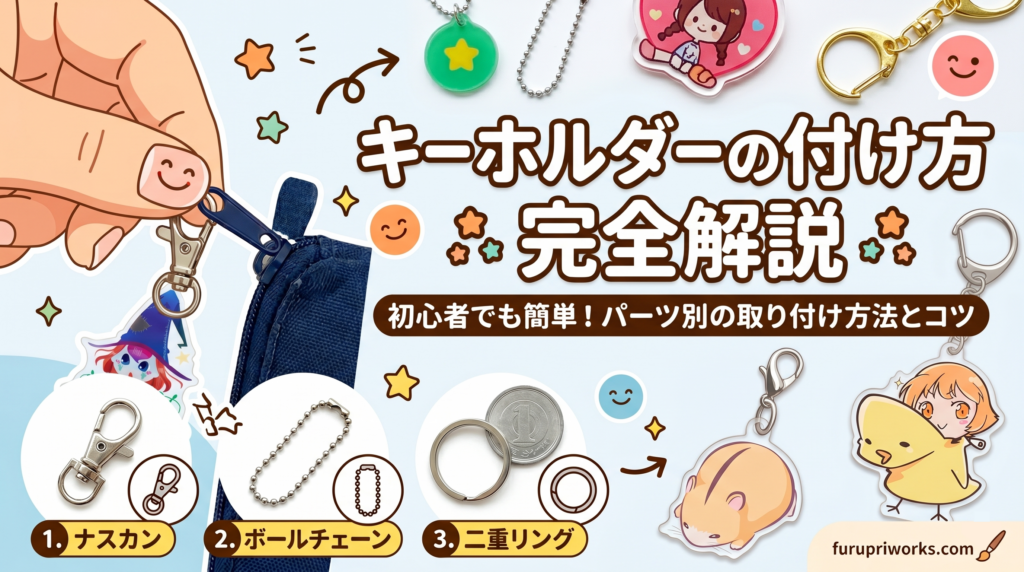 キーホルダーの付け方を完全解説｜初心者でも簡単！パーツ別の取り付け方法とコツ