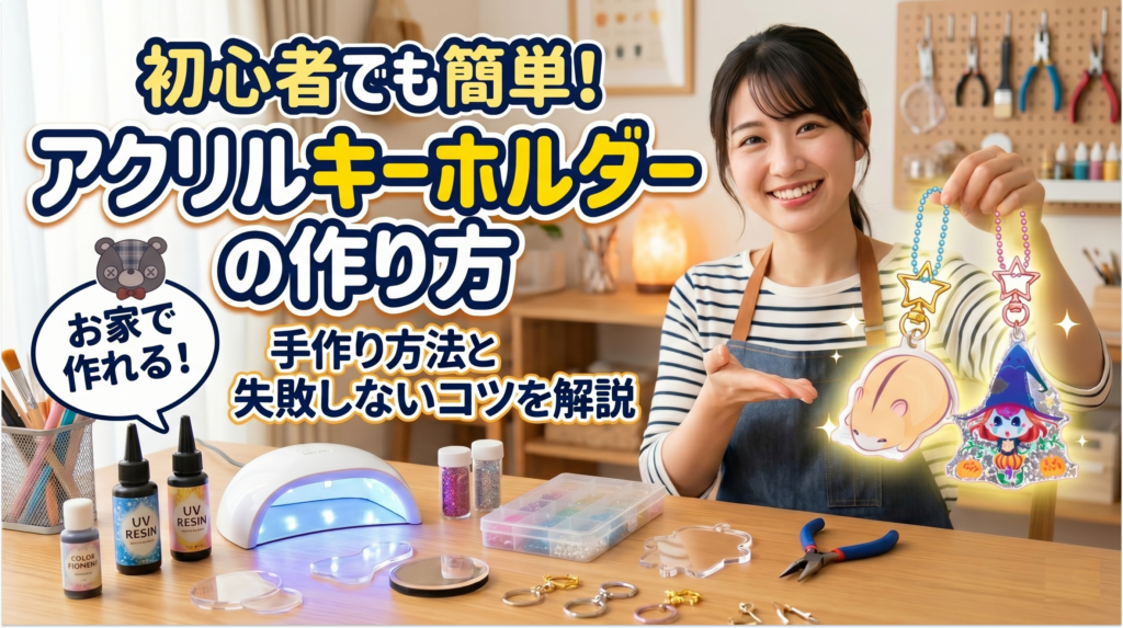 初心者でも簡単！アクリルキーホルダーの作り方｜手作り方法と失敗しないコツを解説