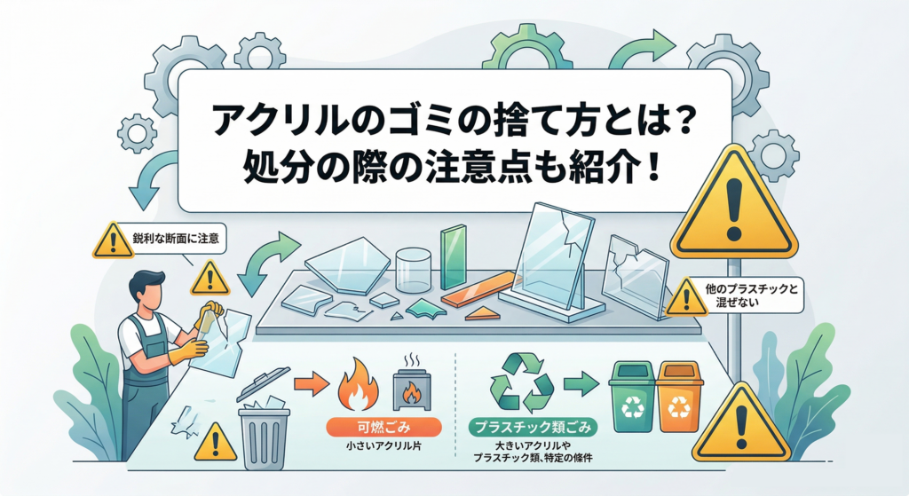 アクリルのゴミの捨て方とは？処分の際の注意点も紹介！