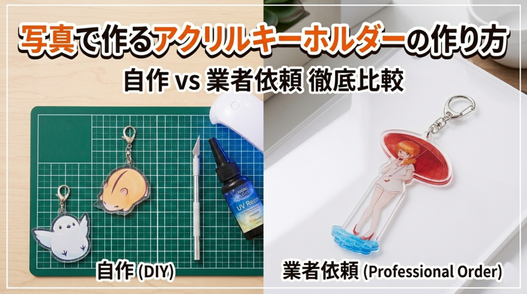 写真で作るアクリルキーホルダーの作り方｜自作と業者依頼を徹底比較