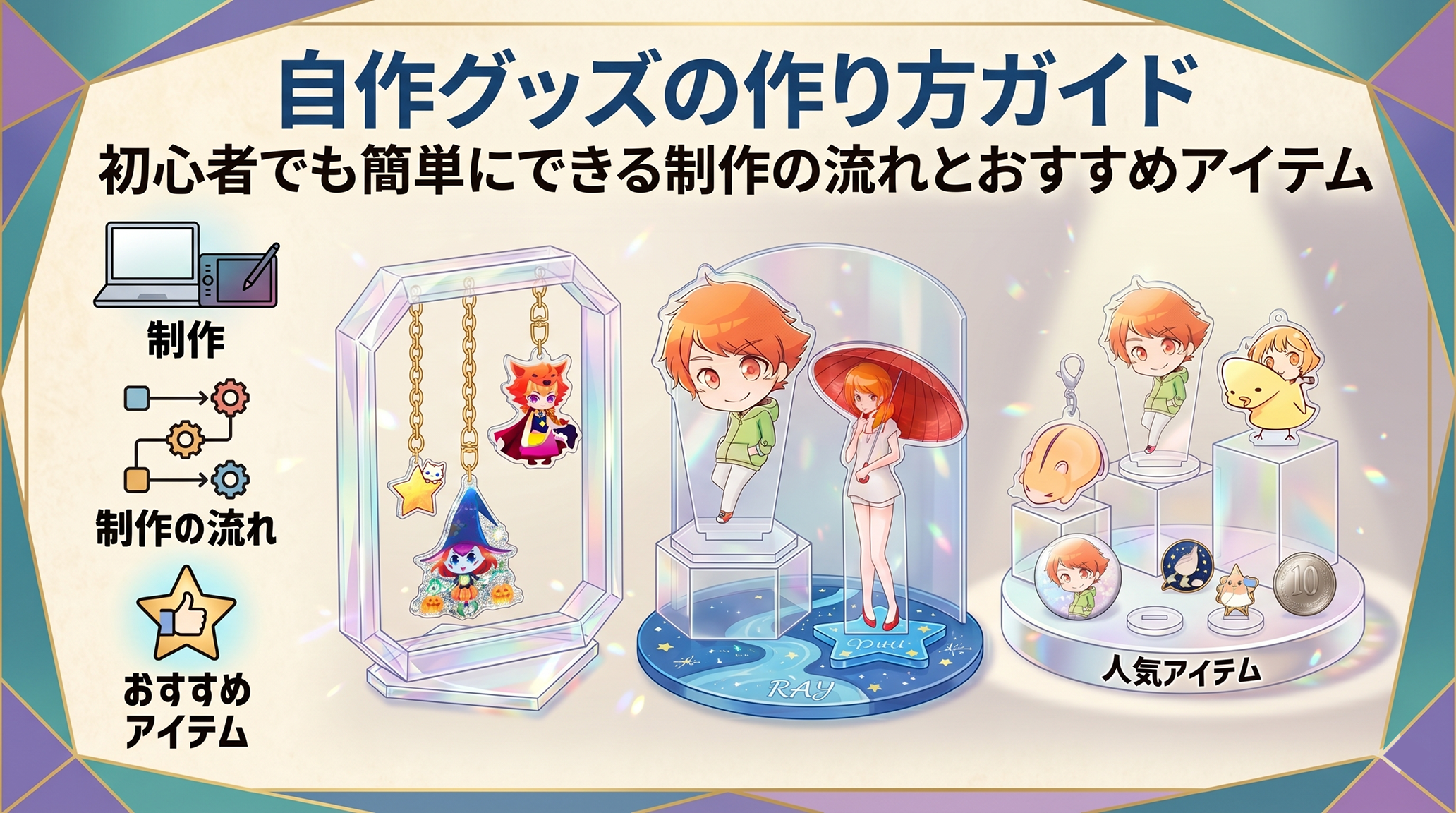 自作グッズの作り方ガイド|初心者でも簡単にできる制作の流れとおすすめアイテム