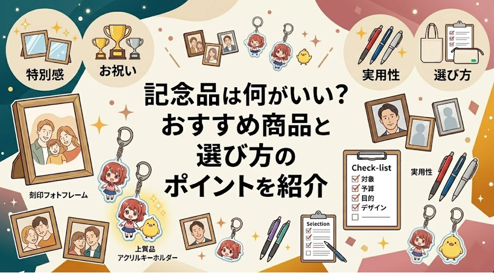 記念品は何がいい？おすすめ商品と選び方のポイントを紹介