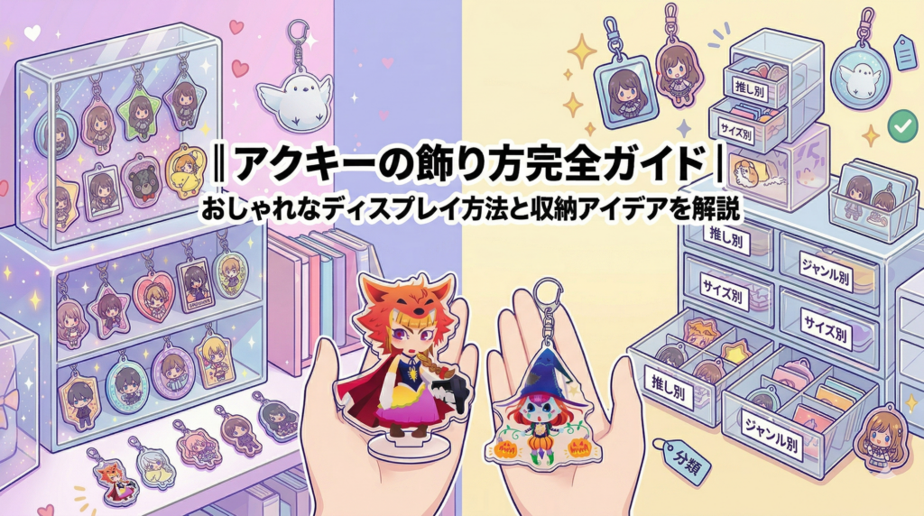 アクキーの飾り方完全ガイド｜おしゃれなディスプレイ方法と収納アイデアを解説