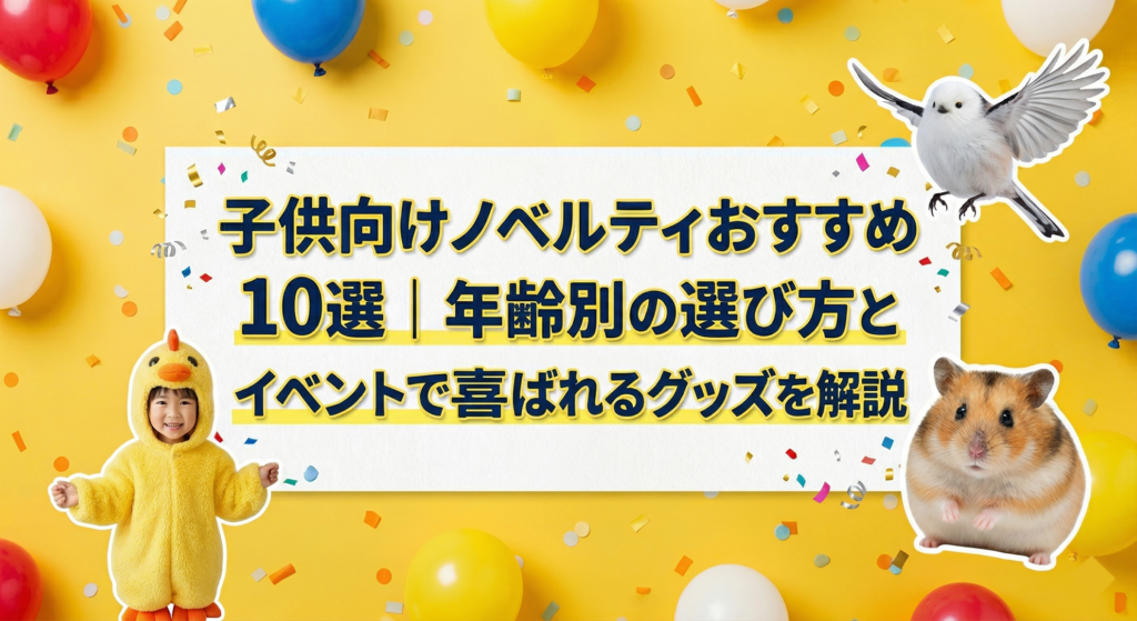 子供向けノベルティおすすめ10選｜年齢別の選び方とイベントで喜ばれるグッズを解説