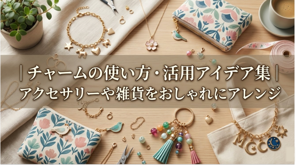 チャームの使い方・活用アイデア集｜アクセサリーや雑貨をおしゃれにアレンジ