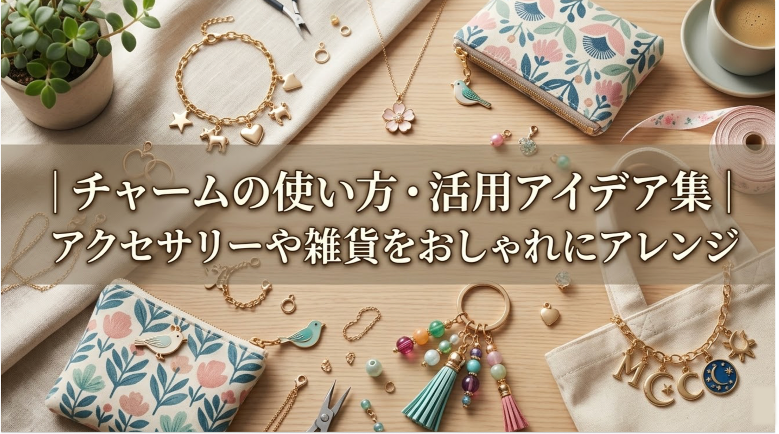 チャームの使い方・活用アイデア集|アクセサリーや雑貨をおしゃれにアレンジ