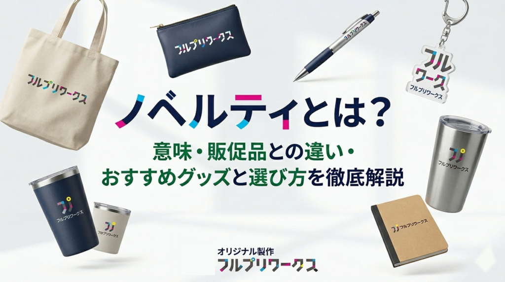 ノベルティとは？意味・販促品との違い・おすすめグッズと選び方を徹底解説｜高品質・短納期のオリジナル製作 フルプリワークス
