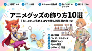 アニメグッズの飾り方10選｜おしゃれに見せるコツと推し活部屋の作り方