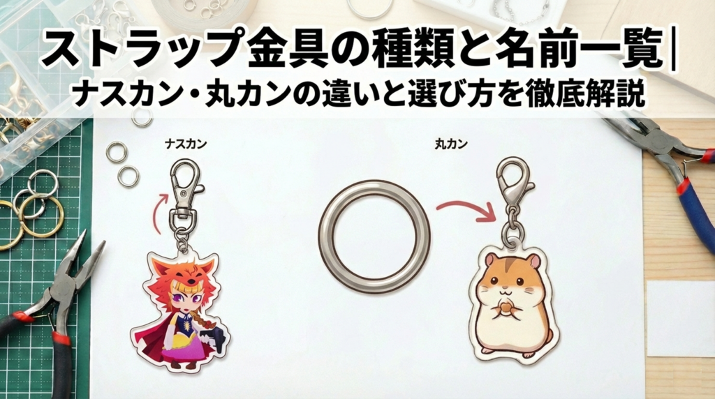 ストラップ金具の種類と名前一覧｜ナスカン・丸カンの違いと選び方を徹底解説
