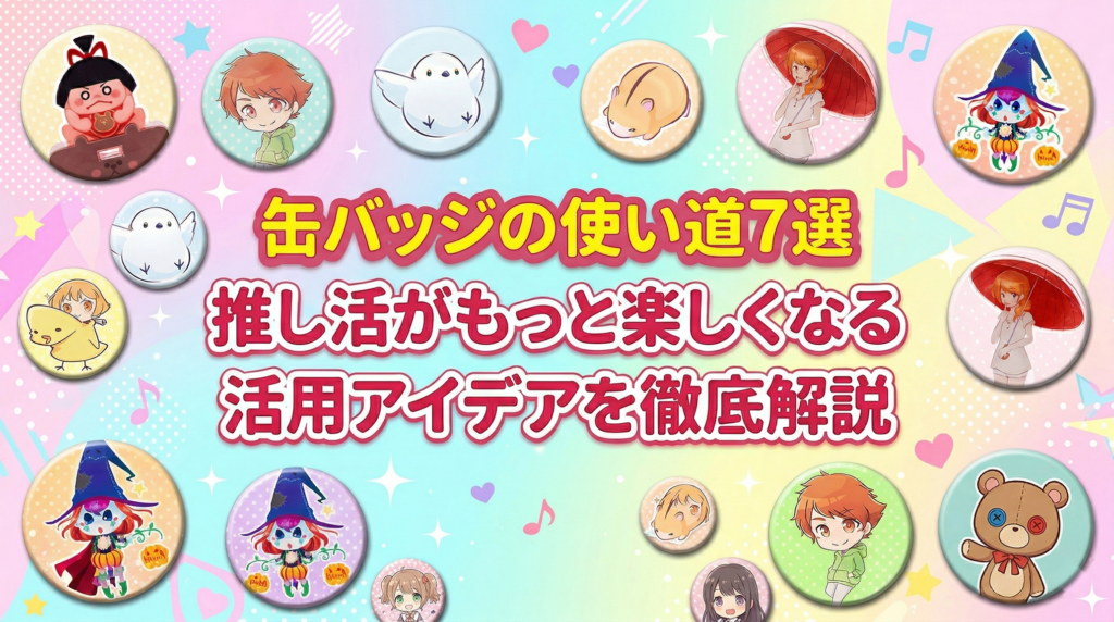 缶バッジの使い道7選｜推し活がもっと楽しくなる活用アイデアを徹底解説