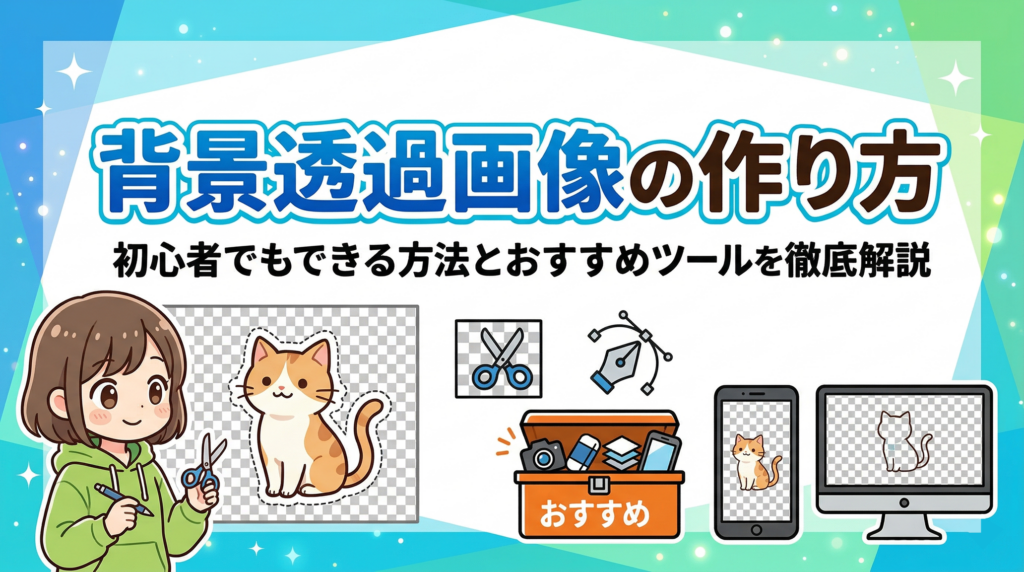 背景透過画像の作り方｜初心者でもできる方法とおすすめツールを徹底解説
