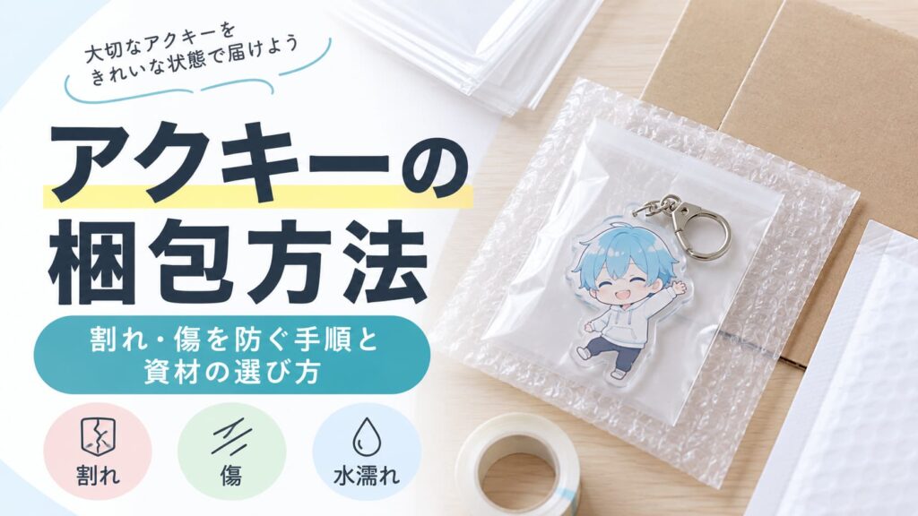 アクキーの梱包方法｜割れ・傷を防ぐ手順と資材の選び方