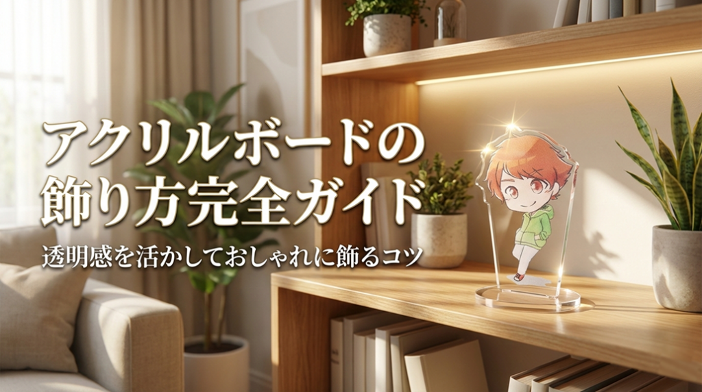 アクリルボードの飾り方完全ガイド｜透明感を活かしておしゃれに飾るコツ