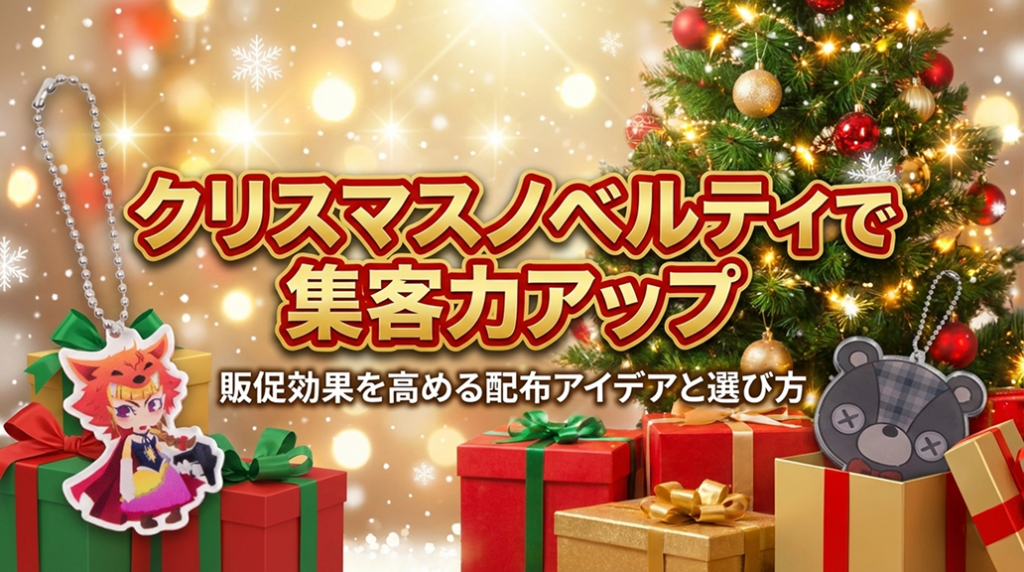 クリスマスノベルティで集客力アップ｜販促効果を高める配布アイデアと選び方