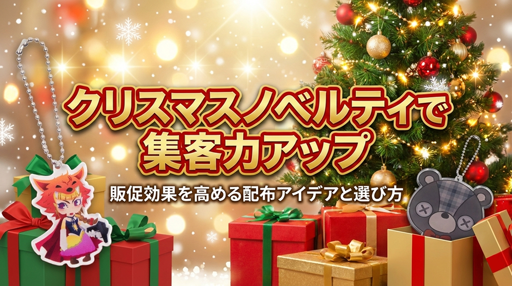 クリスマスノベルティで集客力アップ|販促効果を高める配布アイデアと選び方