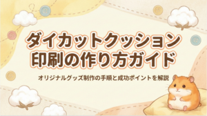 ダイカットクッション印刷の作り方ガイド｜オリジナルグッズ制作の手順と成功ポイントを解説