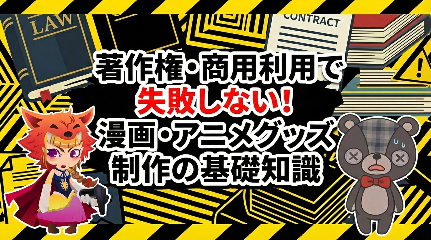 著作権侵害を避けて！オリジナルイラストをグッズ販売するための商用利用ガイド【初心者向け】