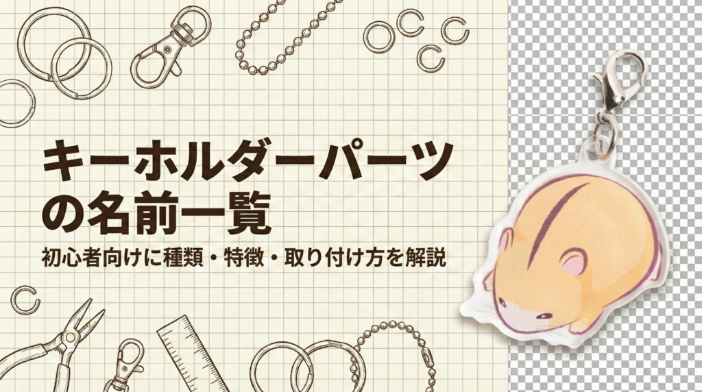 キーホルダーパーツの名前一覧｜初心者向けに種類・特徴・取り付け方を解説