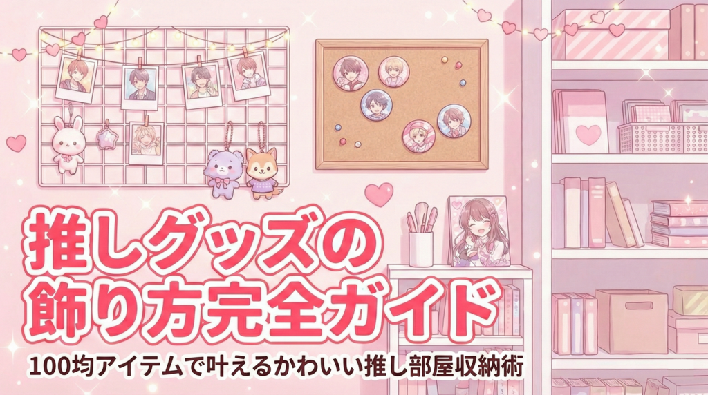 推しグッズの飾り方完全ガイド｜100均アイテムで叶えるかわいい推し部屋収納術