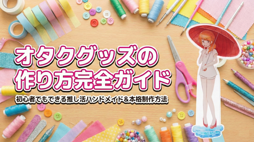 オタクグッズの作り方完全ガイド｜初心者でもできる推し活ハンドメイド＆本格制作方法