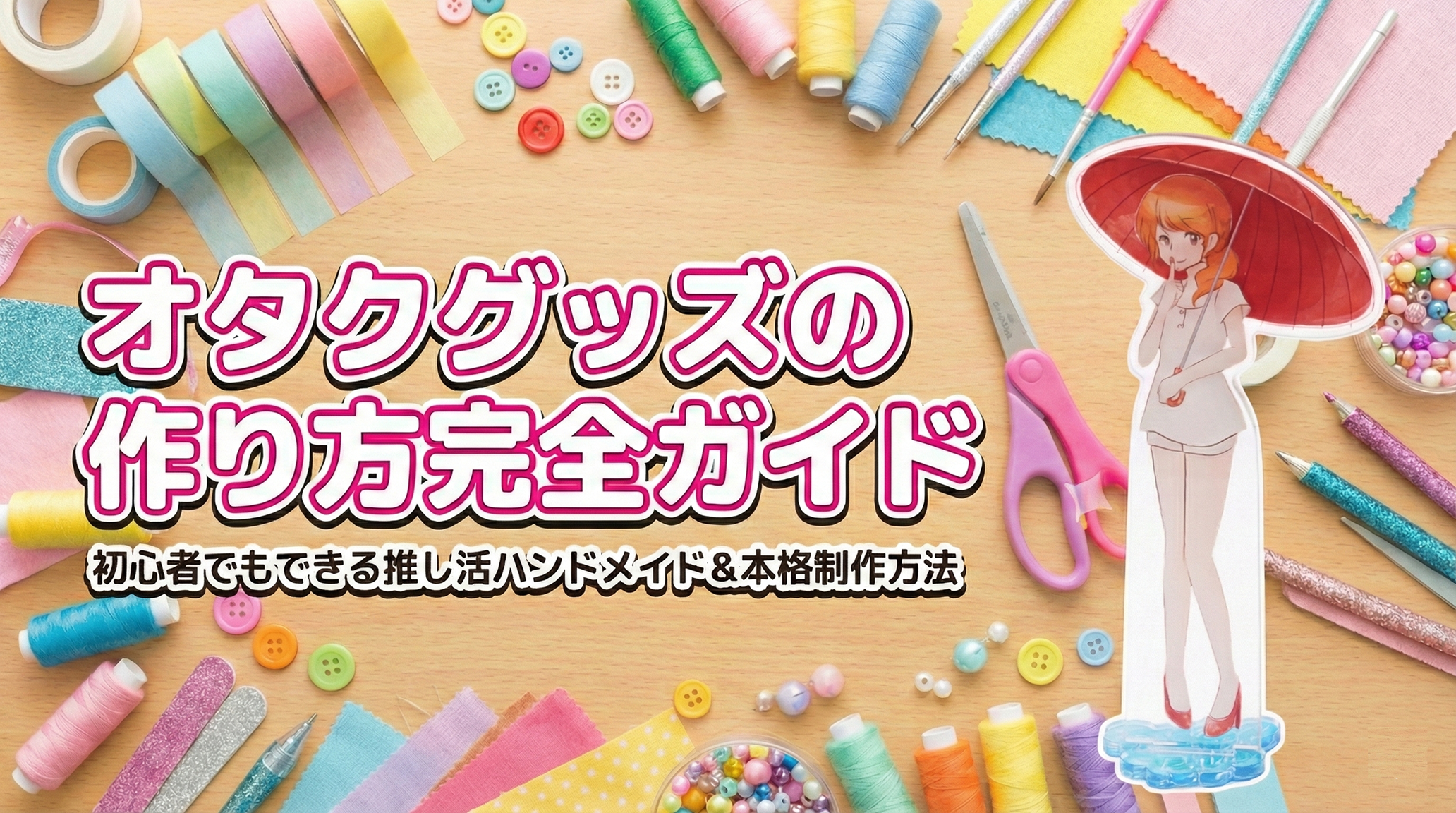 オタクグッズの作り方完全ガイド｜初心者でもできる推し活ハンドメイド＆本格制作方法