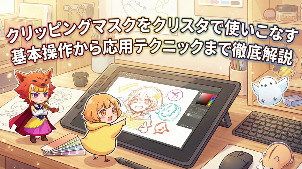 クリッピングマスクをクリスタで使いこなす｜基本操作から応用テクニックまで徹底解説