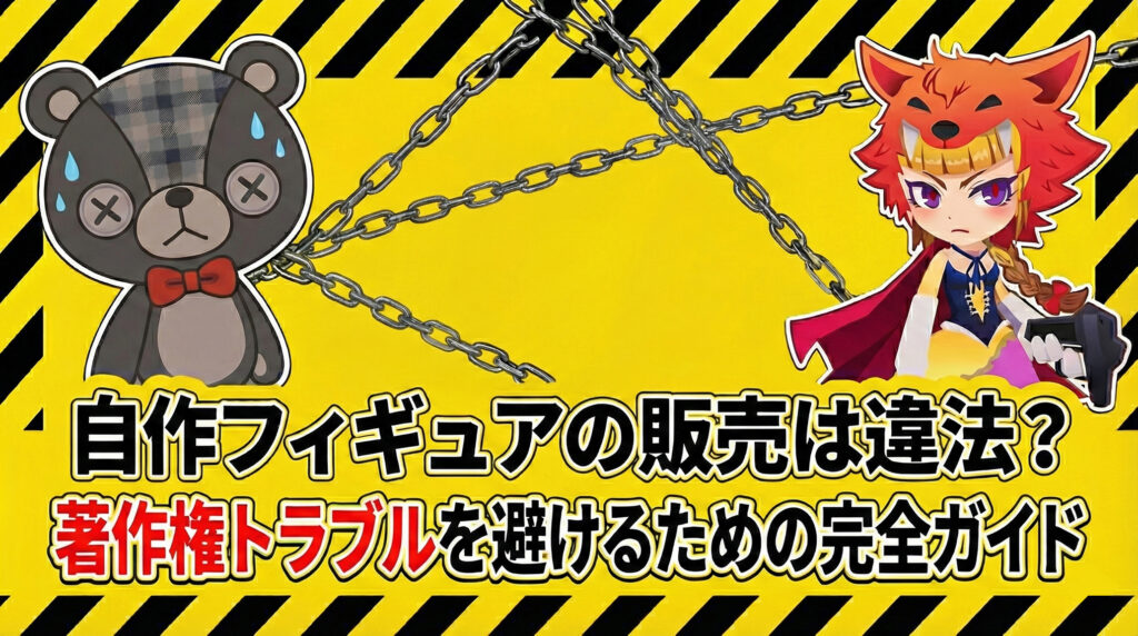 自作フィギュアの販売は違法？著作権トラブルを避けるための完全ガイド