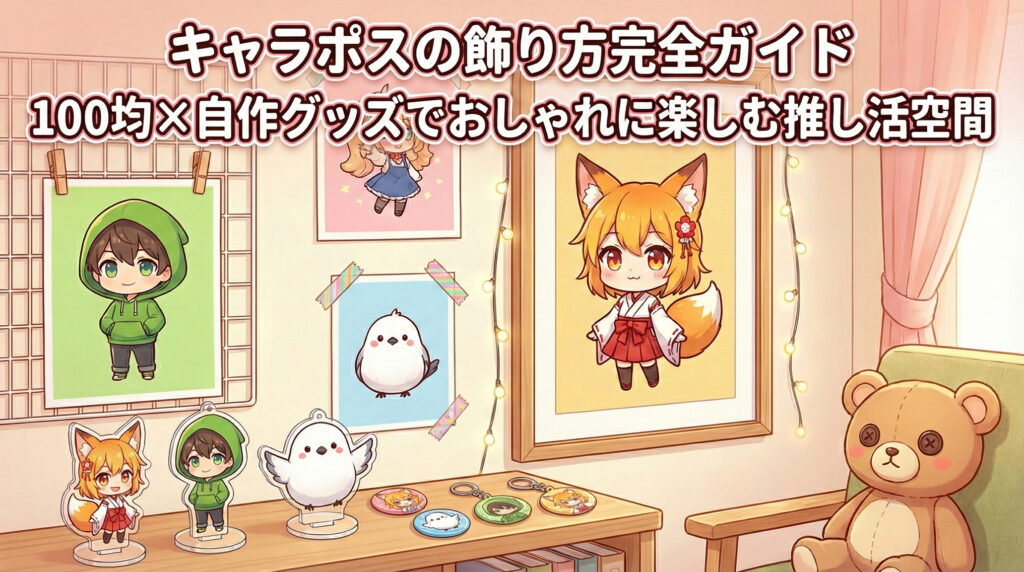 キャラポスの飾り方完全ガイド｜100均×自作グッズでおしゃれに楽しむ推し活空間