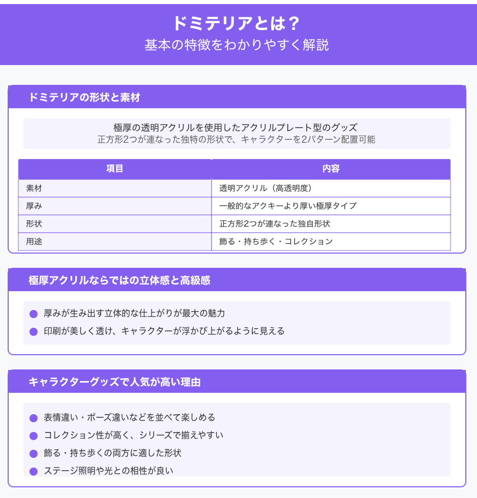 ドミテリアとは？基本の特徴をわかりやすく解説